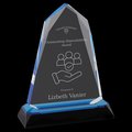 Custom Acrylic Halo Award, Employee, Recognition, Retirement