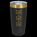 Gold Plated Custom Engraved 20oz Insulated Tumbler with Slider Lid