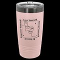 Black Plated Custom Engraved 20oz Insulated Tumbler with Slider Lid
