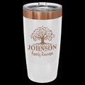Rose Gold Plated Custom Engraved 20oz Insulated Tumbler with Slider Lid