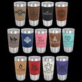 20 oz. Insulated Tumbler with Leatherette - Custom!