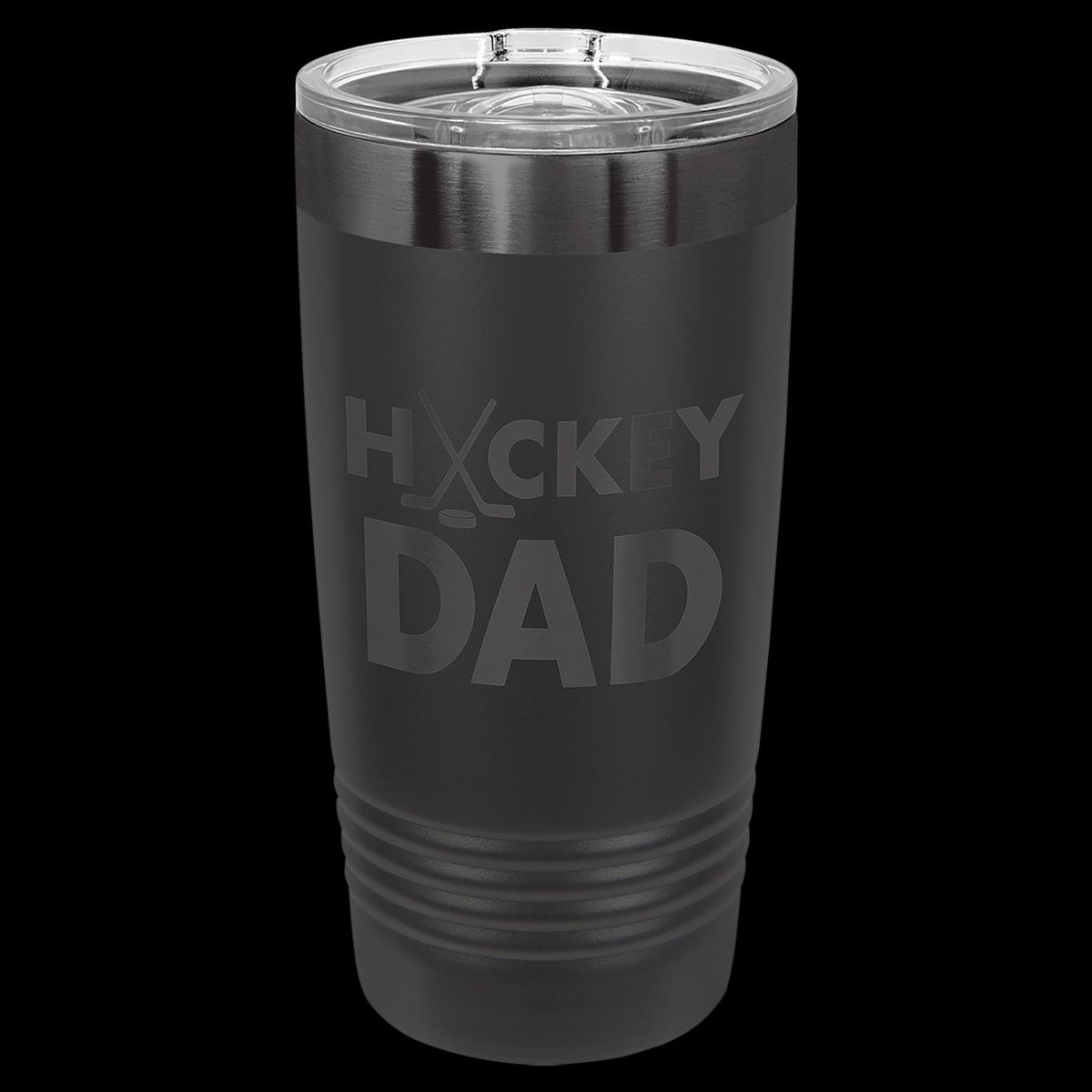 Black Plated Custom Engraved 20oz Insulated Tumbler with Slider Lid