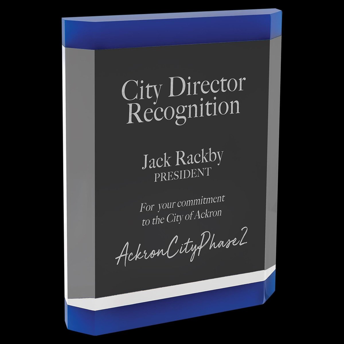 Custom Standing Acrylic Plaque