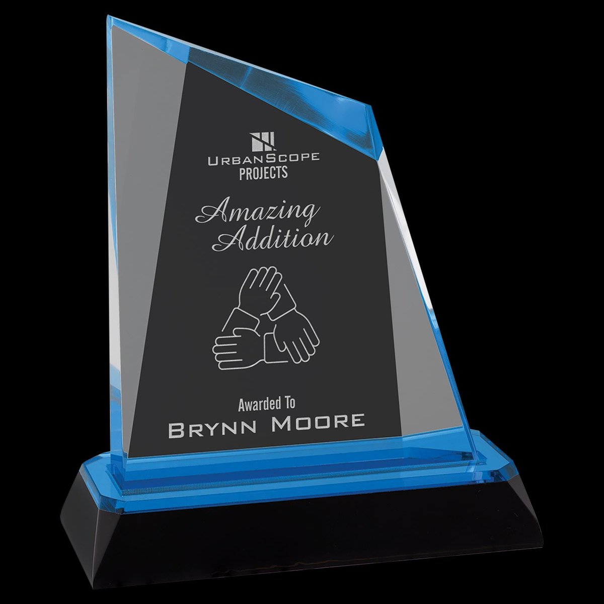 Custom Acrylic Peak Shaped Award