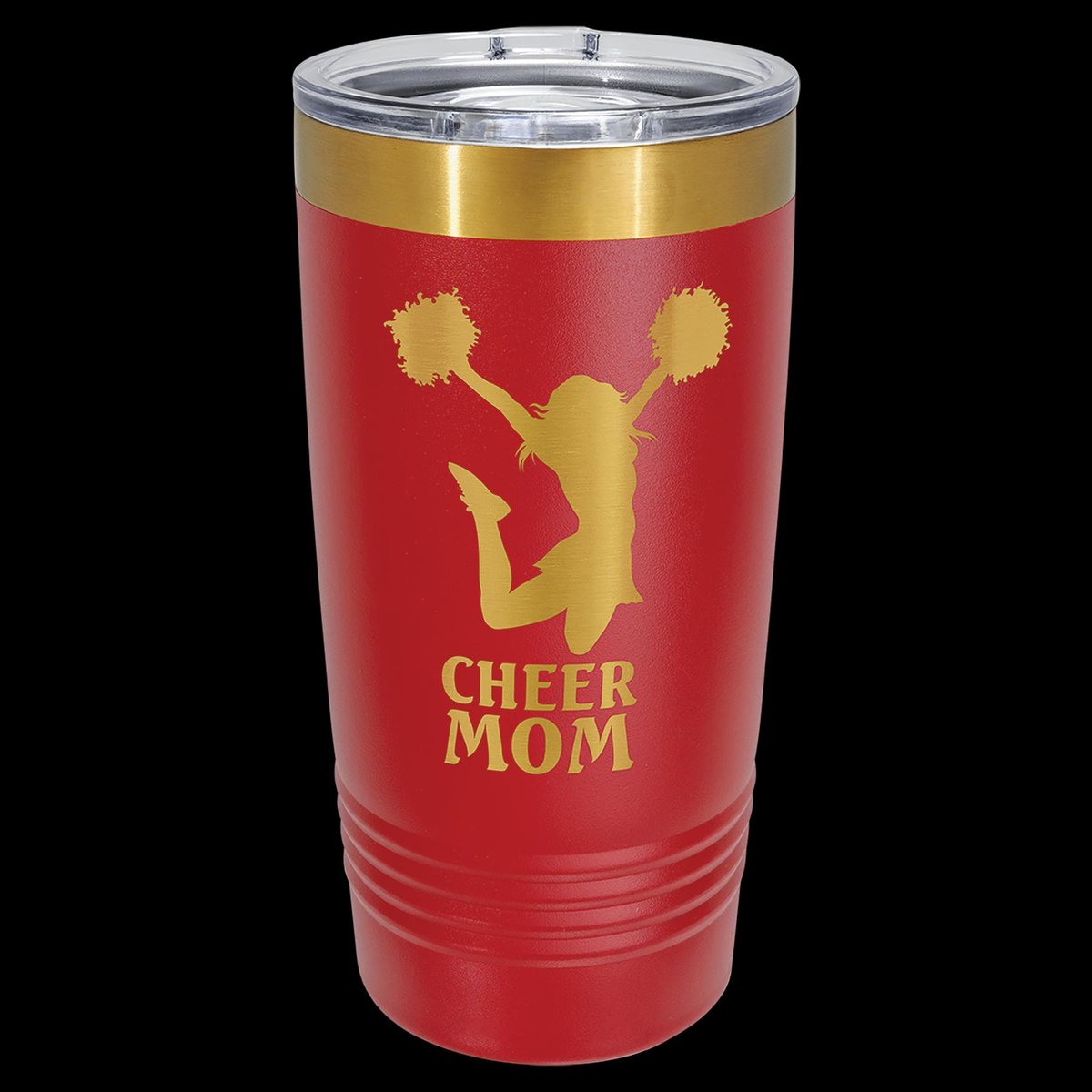 Gold Plated Custom Engraved 20oz Insulated Tumbler with Slider Lid