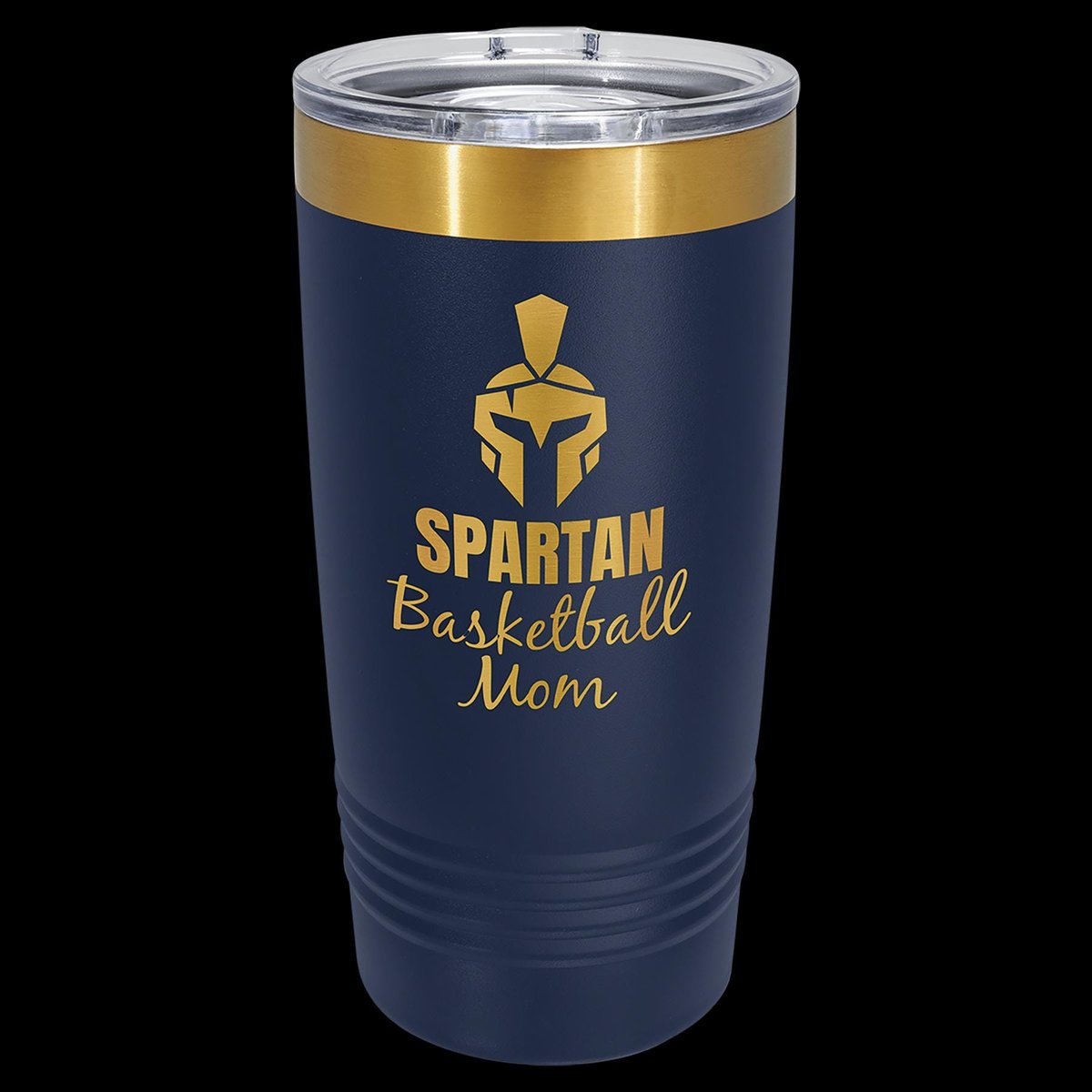 Gold Plated Custom Engraved 20oz Insulated Tumbler with Slider Lid