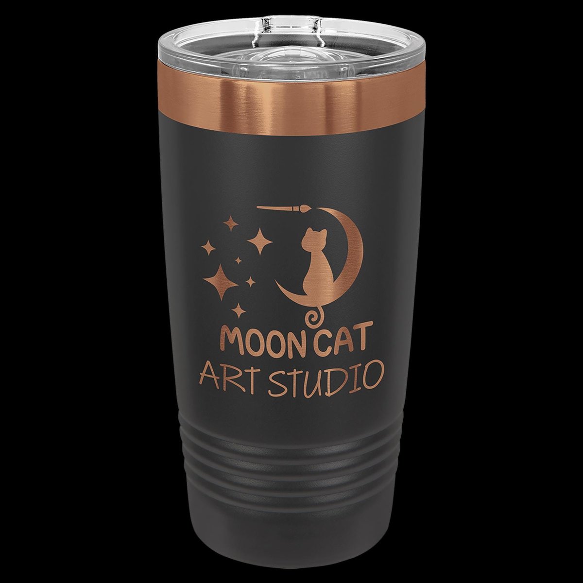 Rose Gold Plated Custom Engraved 20oz Insulated Tumbler with Slider Lid