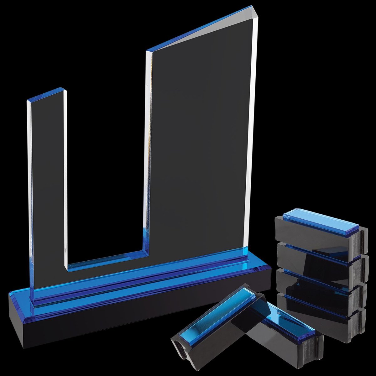 Custom Standing Award with 6 Perpetual Blocks