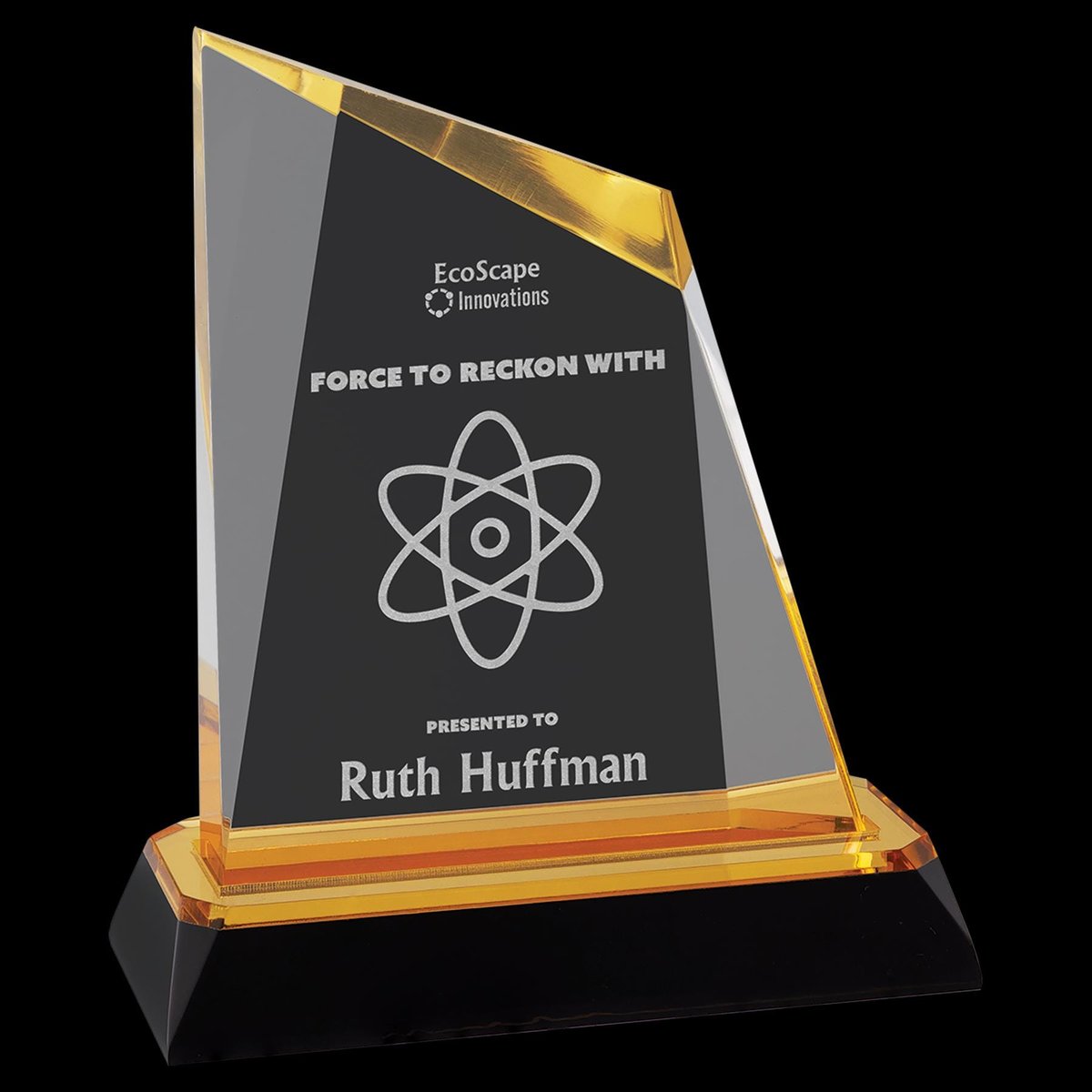 Custom Acrylic Peak Shaped Award