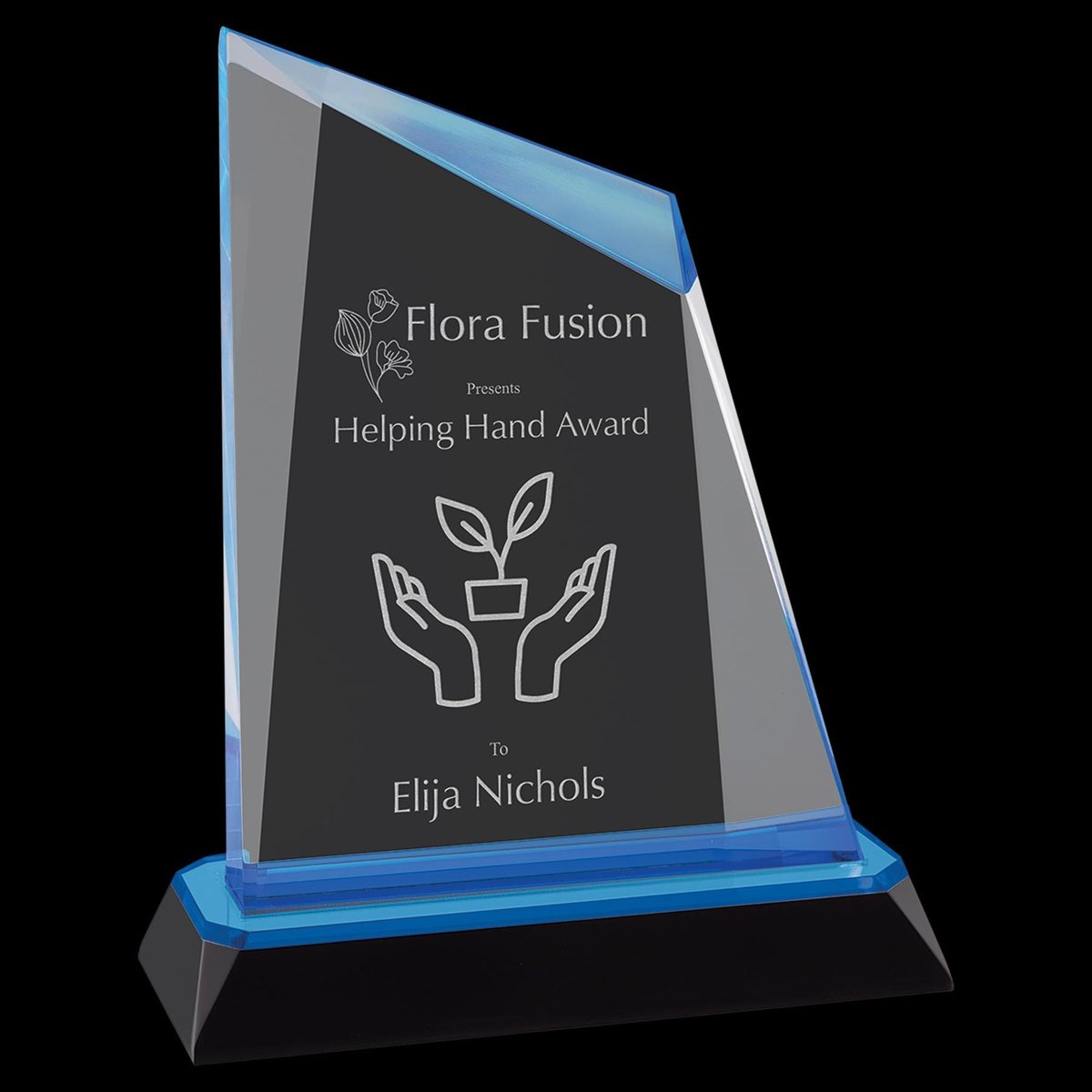 Custom Acrylic Peak Shaped Award