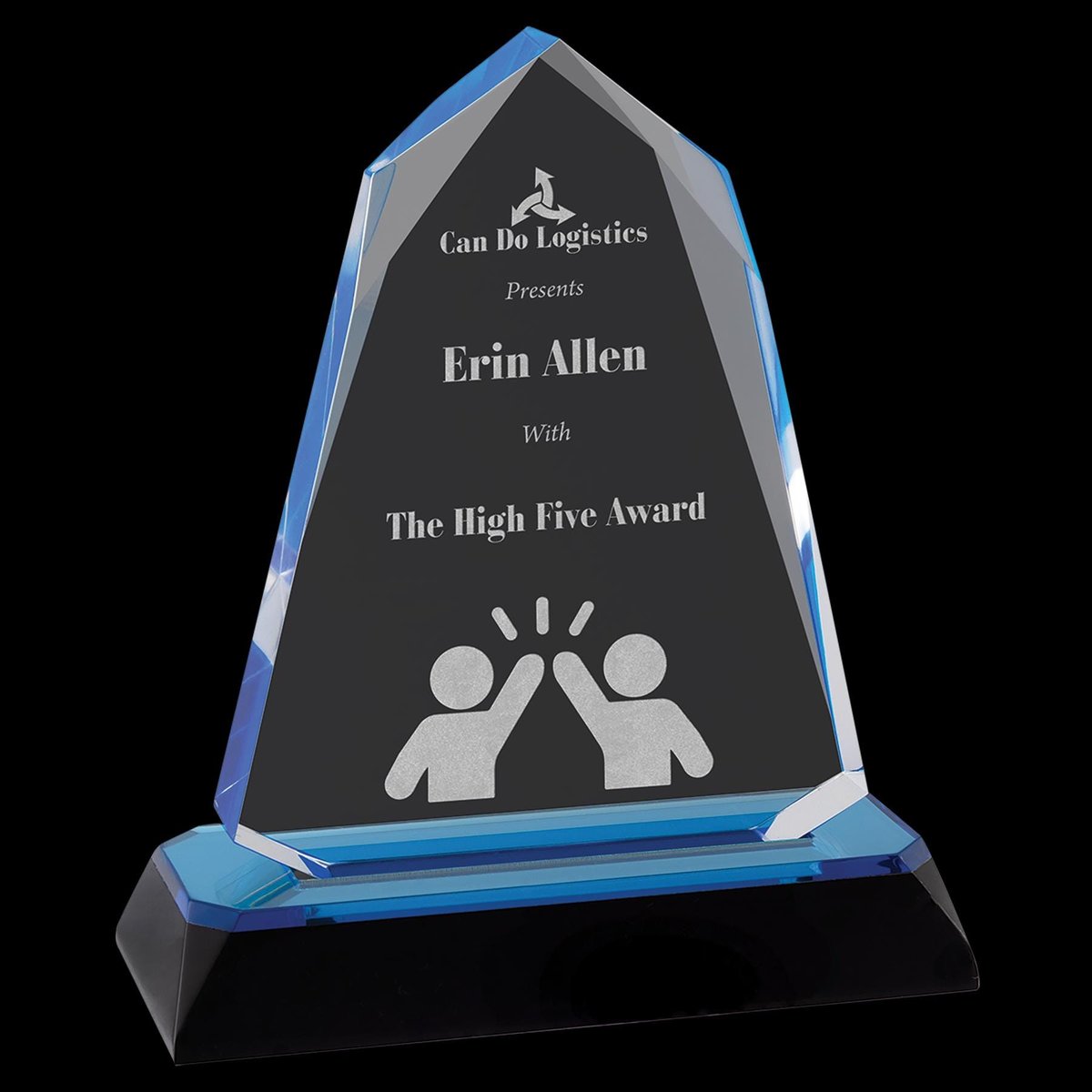 Custom Acrylic Halo Award, Employee, Recognition, Retirement