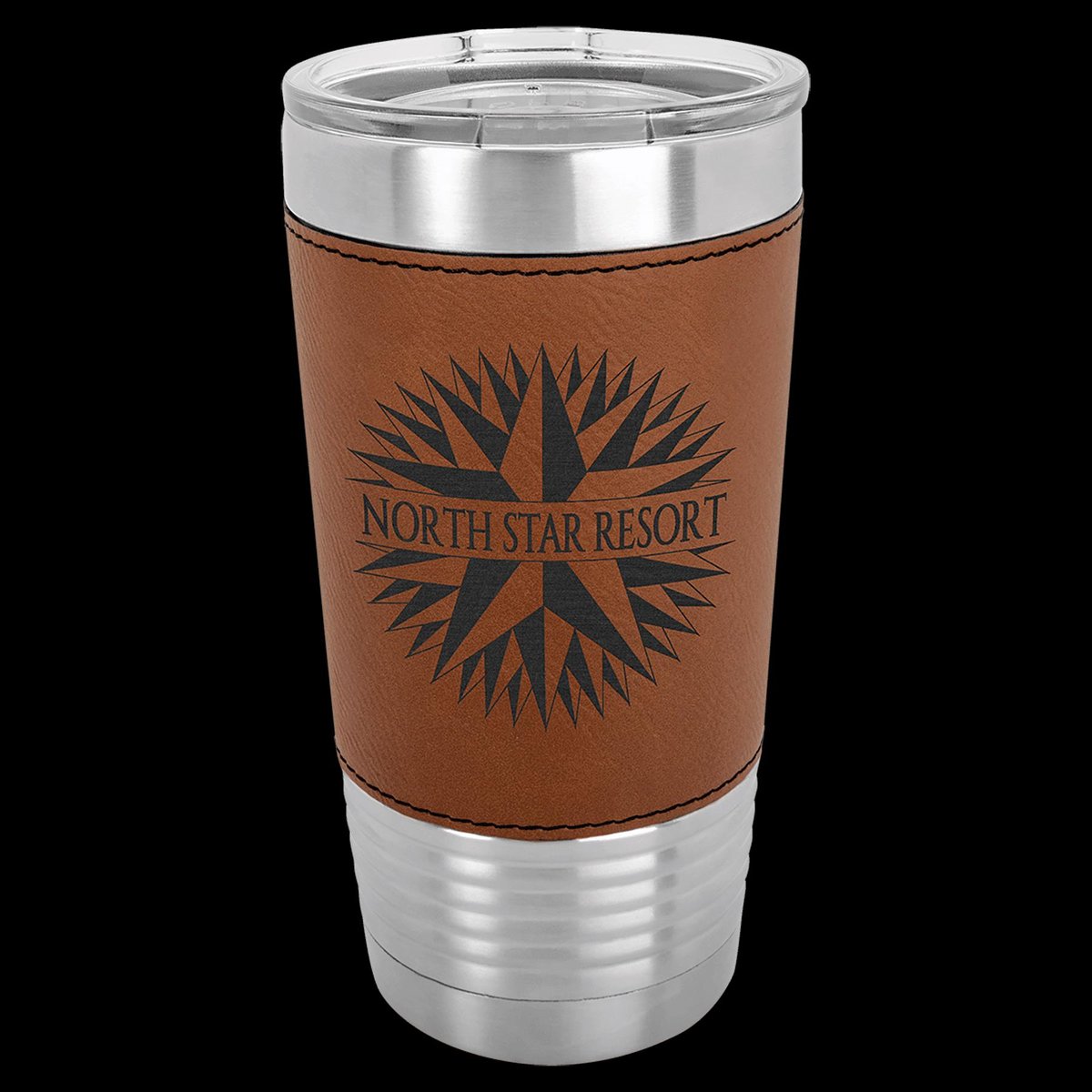 20 oz. Insulated Tumbler with Leatherette - Custom!