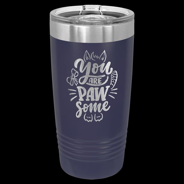 Custom Engraved Insulated 20oz. Tumbler with Slider Lid