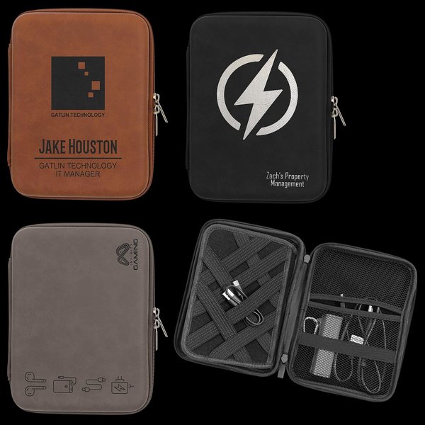 Personalized Electronics Organizer Zipper Case